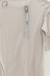 Boris Bidjan Saberi WTS1 series long hand-dyed short-sleeved cotton T-shirt WTS1.LONG FTT00001-HUI gray